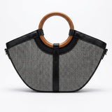 Aria Wooden Handle Bag