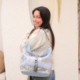 Sequin Denim Bag