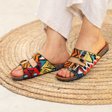 Colory embroidered Slippers