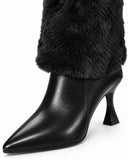 Vespera Fur-Cuff Boots