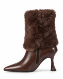 Vespera Fur-Cuff Boots