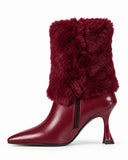 Vespera Fur-Cuff Boots
