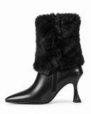 Vespera Fur-Cuff Boots