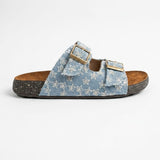 Stardust Denim Slides