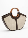 Aria Wooden Handle Bag