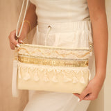 Glamour fringe clutch