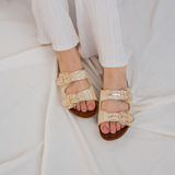 Burlap slippers