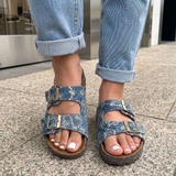 Glittery denim Slippers