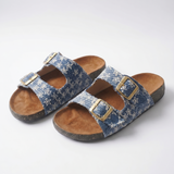 Stardust Denim Slides