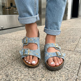 Glittery denim Slippers