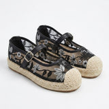 Blossom Mesh Espadrilles