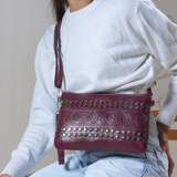 Aurora Clutch Silver studs