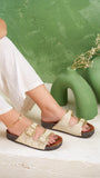 Burlap slippers