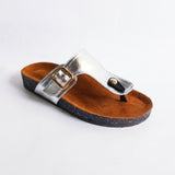Metallic Toe Ring Slippers