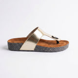 Metallic Toe Ring Slippers