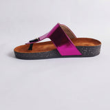 Metallic Toe Ring Slipper