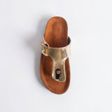 Metallic Toe Ring Slippers