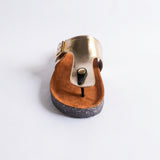 Metallic Toe Ring Slippers