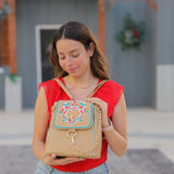 Kera Embroidery Backpack bag